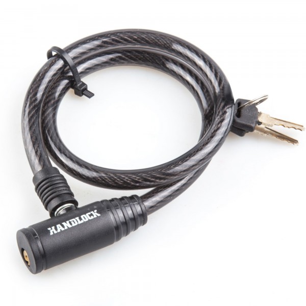 Candado bici llave 8x650mm. negro