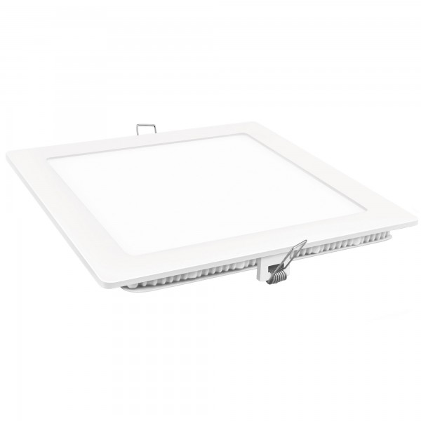 Downlight led cuadrado blanco 15w.fria