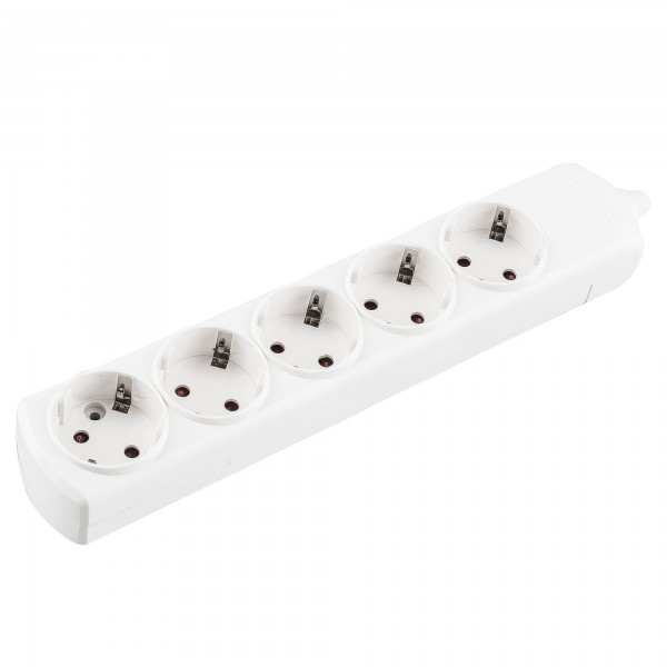Base onlex blanca 5tomas   sin cable