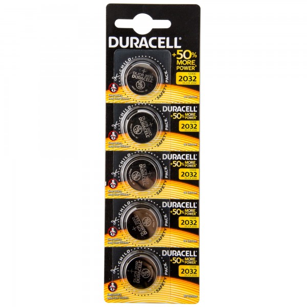Duracell pila boton litio cr2032 3v blister*5