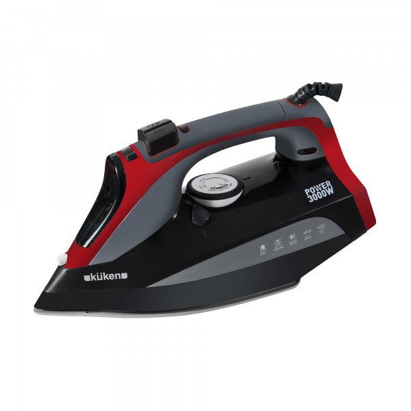 Plancha vapor 3000w. suela inox.
