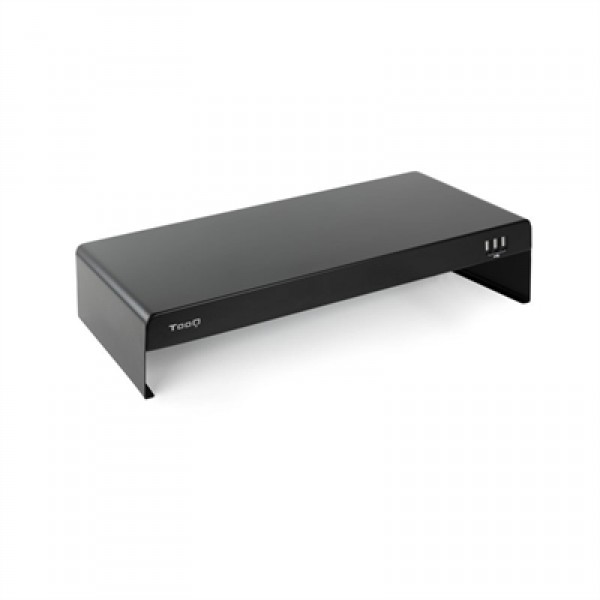 Tooq soporte elevador monitor/portátil 3xusb negro