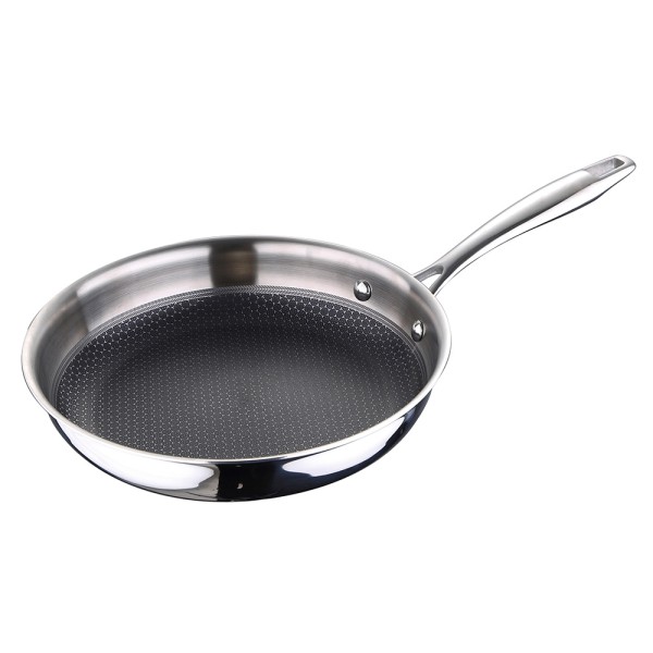 Sartén de acero inoxidable hi-tech 3 ø24 cm