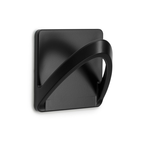 Colgador resistente al agua modelo cinta negro mate (blister)