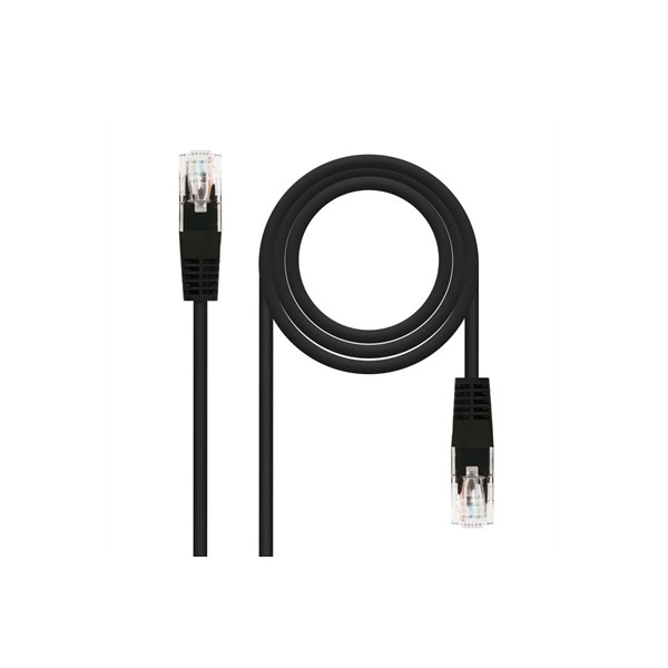 Nanocable latiguillo categoria 6 utp 0.5 m negro
