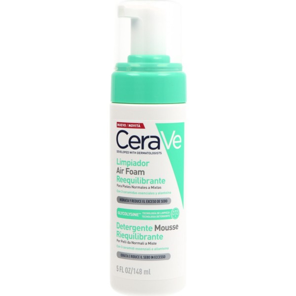CeraVe Limpiador Air Foam Reequilibrante Piel Normal Mixta 148ml